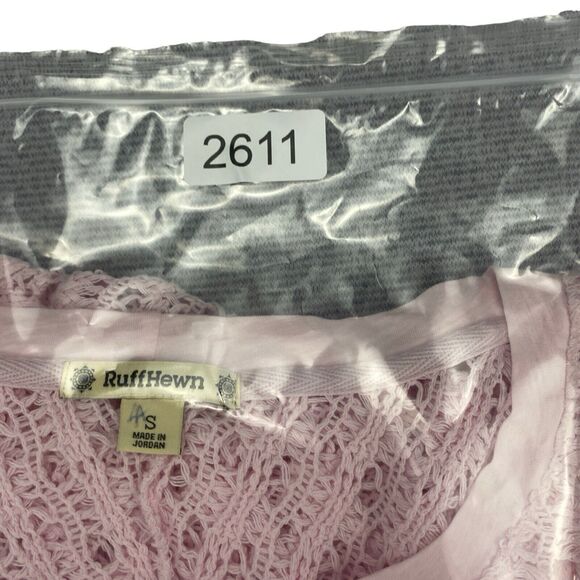 Ruff Hewn Shirt Blouse Top Pink Women's Small Cottage Core Granny Core Tops - Picture 8 of 10